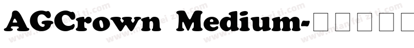 AGCrown Medium字体转换